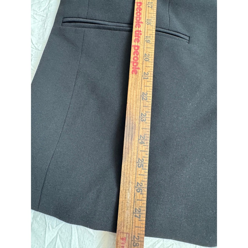 Dark Academia Short Sleeve Minimalist Boxy Blazer Black Plus Size 1X NWT - Picture 5 of 8